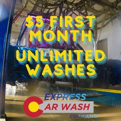 Express Car Wash Colorado - Fillmore - Any Unlimited wash package is $5 for the first month!