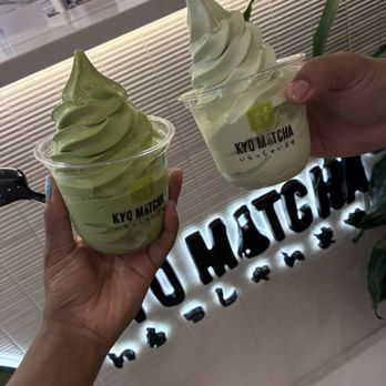 Kyo Matcha - Matcha soft serve Pistachio soft serve (flavor of week) - Ice Cream & Frozen Yogurt Near Me - Philadelphia, Pennsylvania Kyo Matcha - Matcha soft serve Pistachio soft serve (flavor of week) - Ice Cream & Frozen Yogurt Near Me - Philadelphia, Pennsylvania
