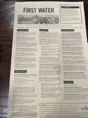 Menu photo 7 First Watch Apex, NC Menu photo 7 First Watch Apex, NC