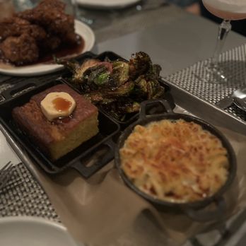 Cotton & Rye - Mac & Cheese, cornbread, Roasted Brussels Sprouts - New American Near Me - Savannah, Georgia