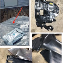 Proof of how part was shipped and damaged