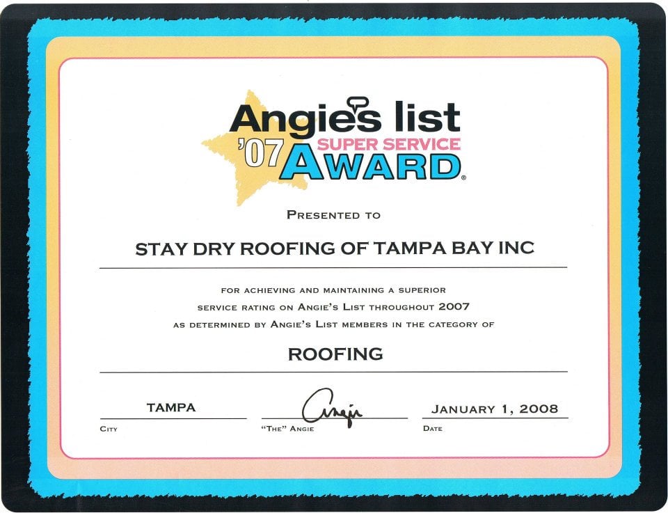 Slide of Stay Dry Roofing