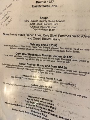 Menu photo 3 New Boston Inn Restaurant Sandisfield, MA