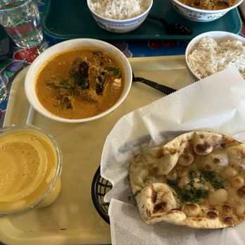 Naansense - Mango lassi, chicken tikka masala, side of rice, garlic naan - Indian Near Me - Naperville, Illinois Naansense - Mango lassi, chicken tikka masala, side of rice, garlic naan - Indian Near Me - Naperville, Illinois