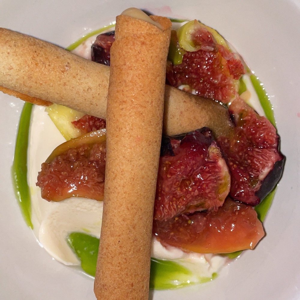 Rustic Canyon - Jj's figs, goat's milk ganache and banyuls vinegar - Wine Bars Near Me - Santa Monica, California