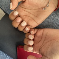 Tu Tu Nails & Spa - This is what my sns looks like 10 days after j did them . They claim they can't di anything like seriously it hasn't been even 2 weeks yet