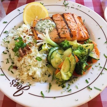 Joe's Cafe - Wild-Caught Pacific Salmon w/ Dill Butter & Almond Rice ⋅ State Street - Santa Barbara, California - American Near Me - Santa Barbara, California Joe's Cafe - Wild-Caught Pacific Salmon w/ Dill Butter & Almond Rice ⋅ State Street - Santa Barbara, California - American Near Me - Santa Barbara, California