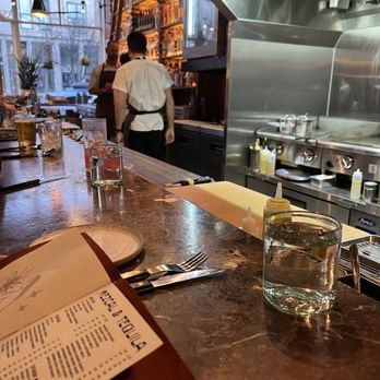 Mezcaleria Alma - Counter view - Wine Bars Near Me - Denver, Colorado