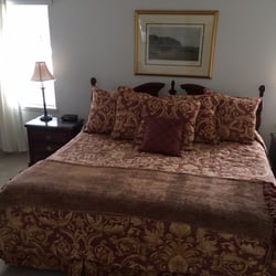 Barrington Corporate Townhomes - The master bedroom has a king sized bed which my in laws said was comfy.