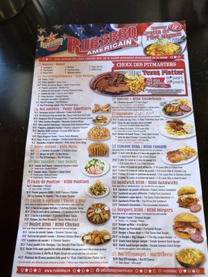 Menu photo 1 RUBS American BBQ Laval, QC Menu photo 1 RUBS American BBQ Laval, QC