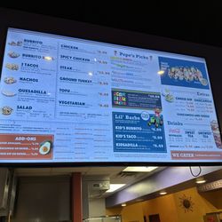 Barberitos - Menu