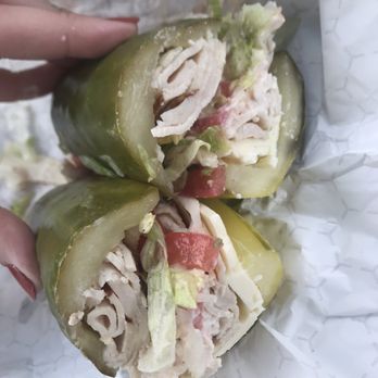 KJ's Pickle Barrel - Pickle hoagie sandwich. Way bigger then it looks. - Delis Near Me - Kingston, Pennsylvania
