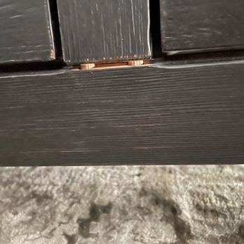 Ashley Store - Busted frame on Chisago table. Bad design, bad craftsmanship - Furniture Stores Near Me - West Covina, California Ashley Store - Busted frame on Chisago table. Bad design, bad craftsmanship - Furniture Stores Near Me - West Covina, California