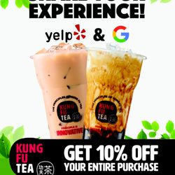 Kung Fu Tea - Enjoy 10% your drink!