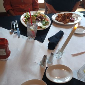 The Hotel Magnolia - Shrimp salad & catfish filetd - Southern Near Me - Foley, Alabama