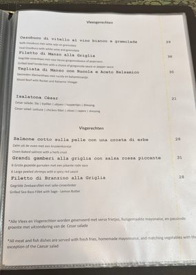 Menu photo 5 Lungo Mare Vlissingen, ZE