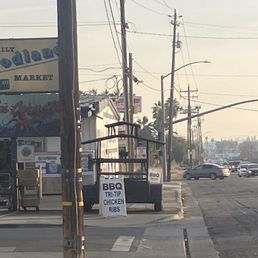 a street scene with cars and a truck a street scene with cars and a truck