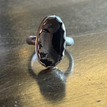 Mineralbound Silver - This is the ring I made! - Art Classes Near Me