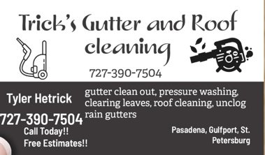 Slide of Trick’s Roof and Gutter Cleaning