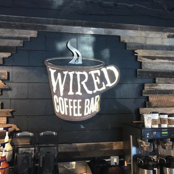 Wired Coffee Bar - Logo behind the counter - Coffee & Tea Near Me - Ooltewah, Tennessee Wired Coffee Bar - Logo behind the counter - Coffee & Tea Near Me - Ooltewah, Tennessee