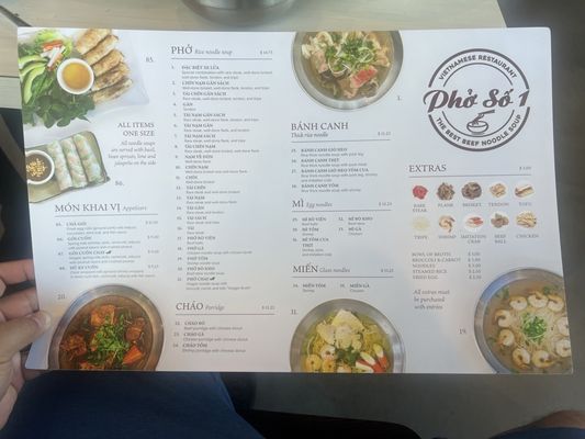 Menu photo 7 Pho So 1 Los Angeles, CA