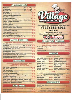 Menu photo 4 Village Pizza Spring Hill, FL Menu photo 4 Village Pizza Spring Hill, FL