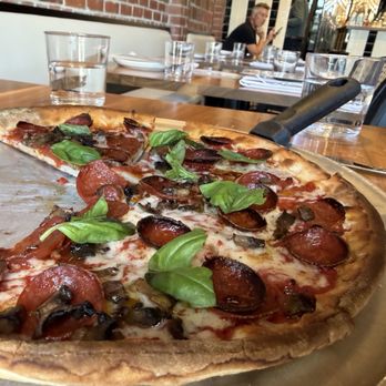 Pizzeria Pappo - Margarita pizza with 1/2 pepperoni on top - Pizza Near Me - Alameda, California Pizzeria Pappo - Margarita pizza with 1/2 pepperoni on top - Pizza Near Me - Alameda, California