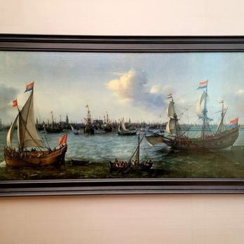 Alte Pinakothek - "Ships off Amsterdam " By Hendrik Vroom. 1630 - Museums Near Me - Munich, BY