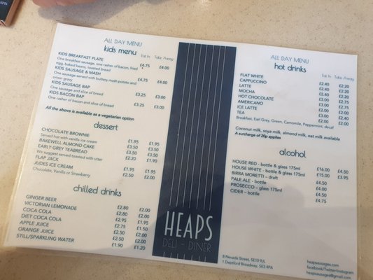 Menu photo 1 Heap's Sausage Shop London, XGL
