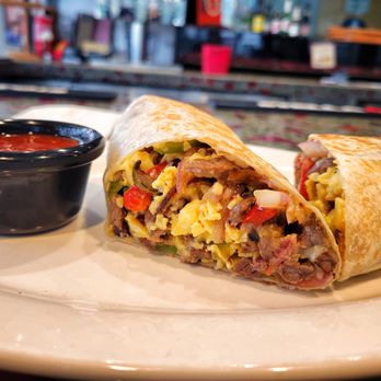 Wall ST Pizza - custom steak breakfast burrito - Pizza Near Me - Culver City, California