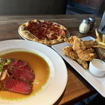 Yard House - Sashimi, Pepperoni Pizza and chicken tenders and fries - Bars Near Me - Pasadena, California Yard House - Sashimi, Pepperoni Pizza and chicken tenders and fries - Bars Near Me - Pasadena, California