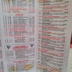 Great Wall Chinese Restaurant - Menu Feb. 2026