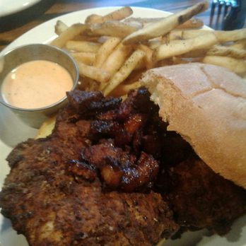 Gigglewaters - Large, deep-fried chicken breast sandwich - American Near Me - Safety Harbor, Florida Gigglewaters - Large, deep-fried chicken breast sandwich - American Near Me - Safety Harbor, Florida