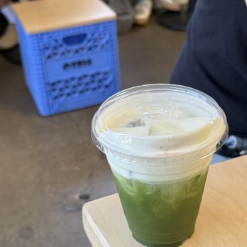Work in Progress - matcha einspanner with pandan cream top - Wine Bars Near Me - Costa Mesa, California Work in Progress - matcha einspanner with pandan cream top - Wine Bars Near Me - Costa Mesa, California