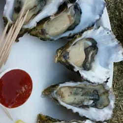 SD Oysterfest - Drake's Bay oysters on the half shell. $10