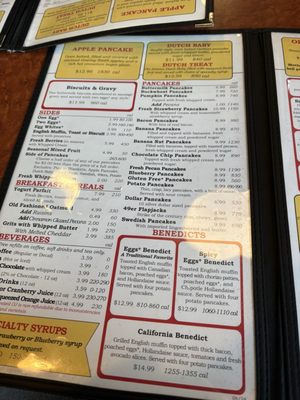 Menu photo 2 Original Pancake House - Midtown Charlotte, NC