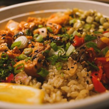 moonbowls - sweet chicken kimchi bowl - Korean Near Me - West Hollywood, California moonbowls - sweet chicken kimchi bowl - Korean Near Me - West Hollywood, California