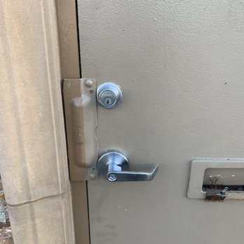 Locke Locksmith - Replacing a lever commercial after break in attempt and adding a deadbolt to the door. - Keys & Locksmiths Near Me - Tustin, California