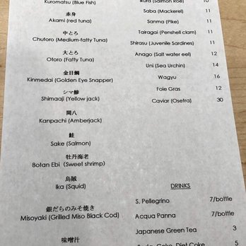 Omakase Yume - Menu as of November 2018 - Sushi Bars Near Me - Chicago, Illinois Omakase Yume - Menu as of November 2018 - Sushi Bars Near Me - Chicago, Illinois