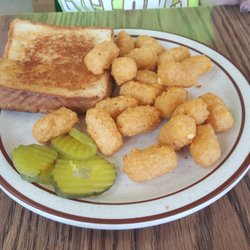 Corner Station - Grilled cheese and cheese balls
