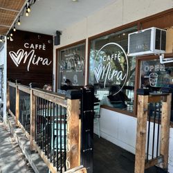 Caffe Mira - Outdoor patio seating