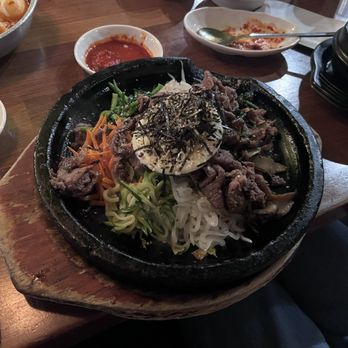 Five Senses - Hot stone beef bibimbap - Korean Near Me - New York, New York