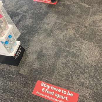 CVS Pharmacy - Only sign/markers of social distancing placed in their store - Drugstores Near Me - Germantown, Maryland
