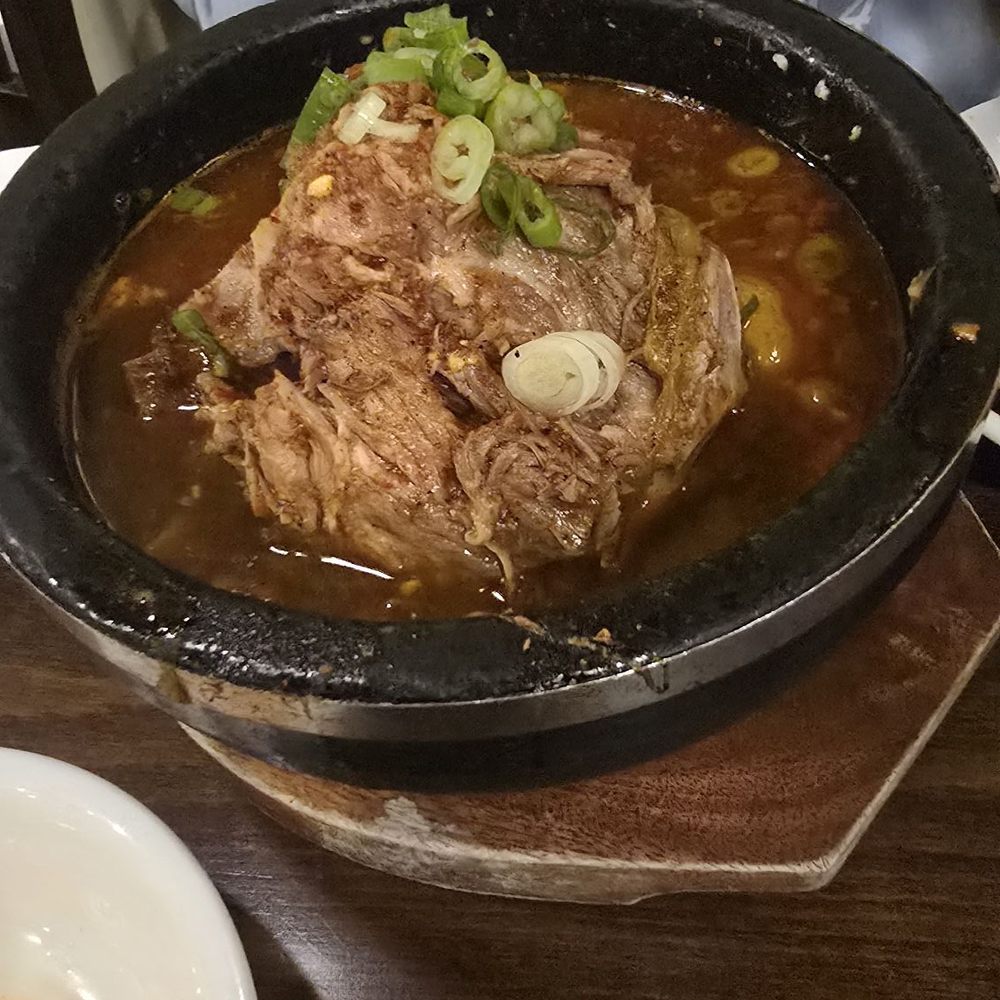Gam Ja Tang.   Look at the mountain of pork!