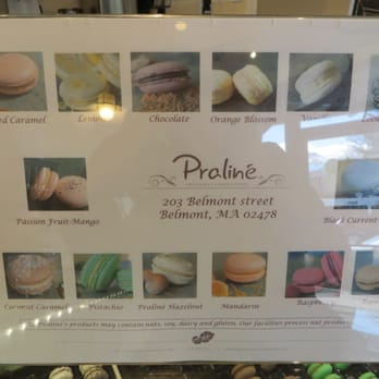 Praliné - Praliné Macaroon flavors 4/2015 - Coffee & Tea Near Me - Belmont, Massachusetts