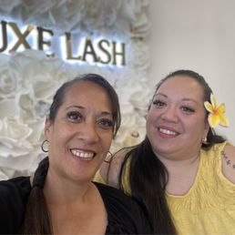 My Mom and I after our lash appointments. Thank you Shan.
