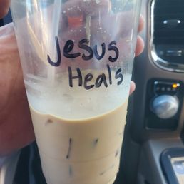 Iced vanilla latte Iced vanilla latte