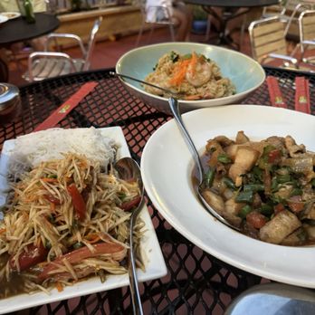 Thoom's Kitchen Thai Cuisine - Papaya Salad and pork - Thai Near Me - Alpharetta, Georgia Thoom's Kitchen Thai Cuisine - Papaya Salad and pork - Thai Near Me - Alpharetta, Georgia
