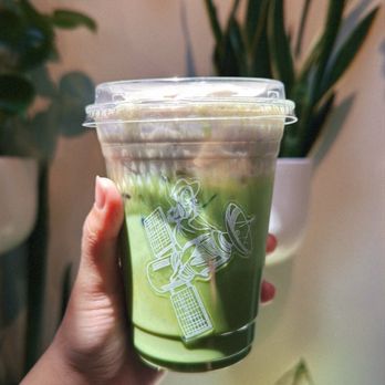 Satellite Coffee Bar - Matcha Latte with Banana Cold Foam - Coffee & Tea Near Me - Phoenix, Arizona Satellite Coffee Bar - Matcha Latte with Banana Cold Foam - Coffee & Tea Near Me - Phoenix, Arizona