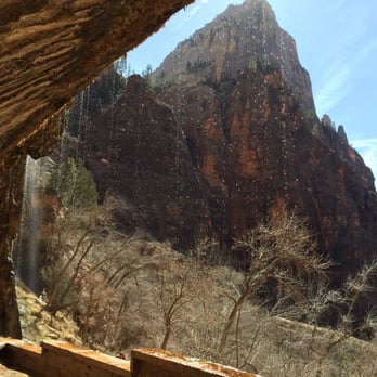 Weeping Rock - 2/27/2016 - Continuous water "weeps" out of the Weeping Rock alcove - Hiking Near Me - Springdale, Utah